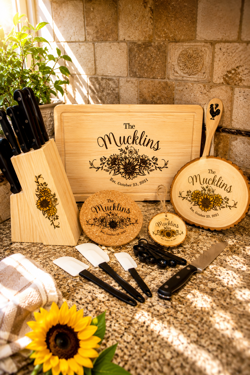 Sunflower Personalized Gift Set