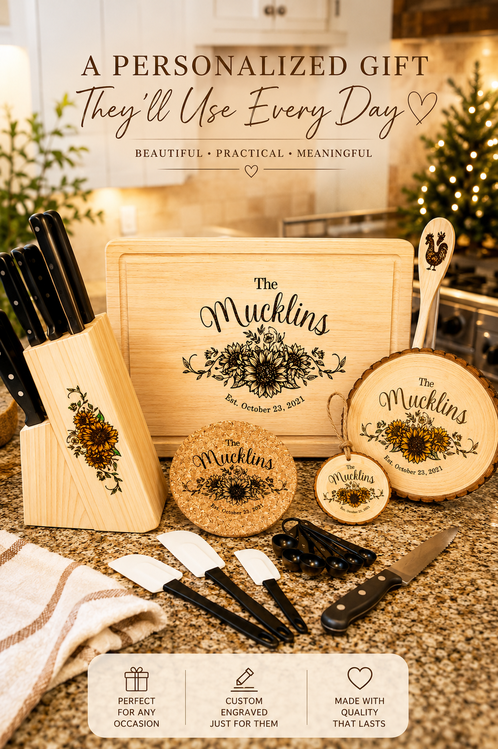 Sunflower Personalized Gift Set