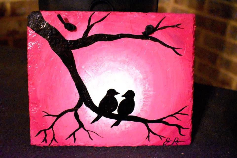Valentine's Day Themed Paint Night