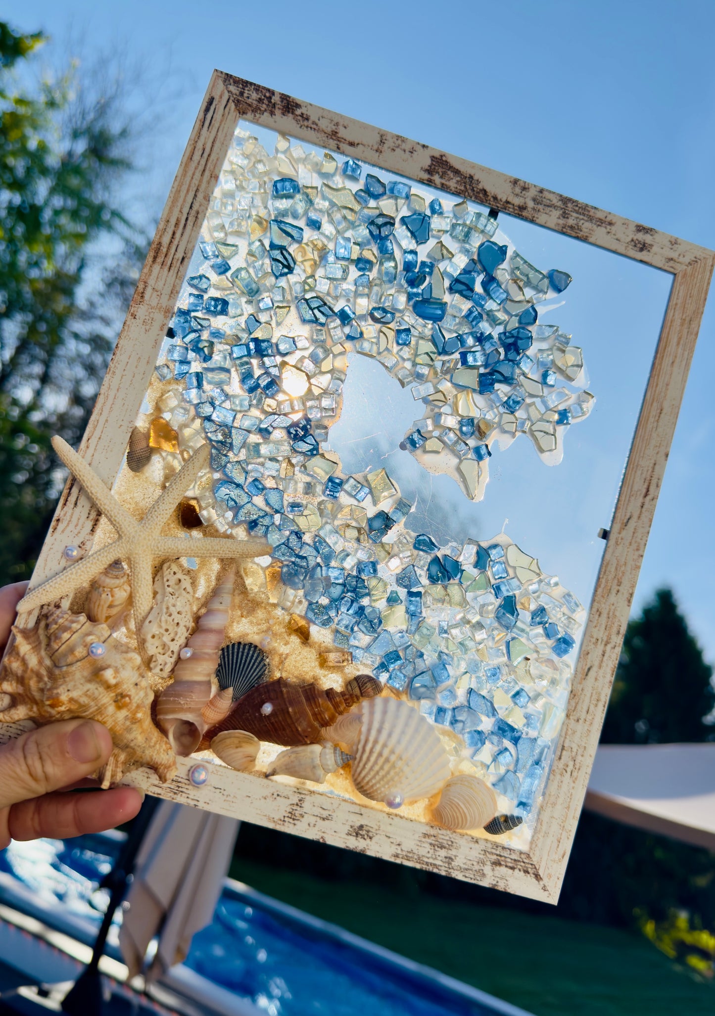 🌊 Crushed Glass Ocean Wave Art Class | Adults, Kids & Families Welcome July 23nd 2026
