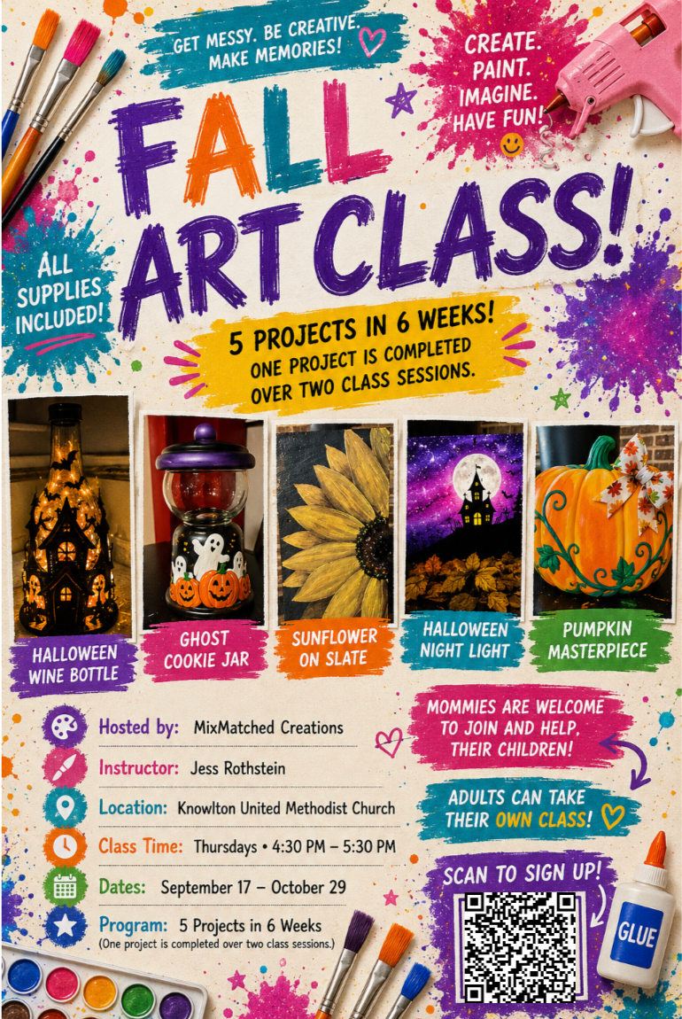 🎨Autumn 6-Week Children’s Art Class – Thursday's 4:30PM-5:30PM September 17, 2026