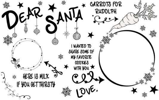 Dear Santa Cutting Board Wood Burning Class