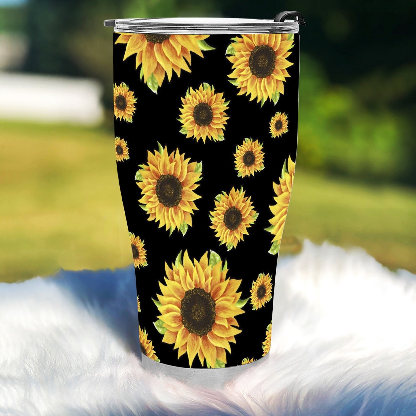 Sunflower 30oz Curved Shiny Tumbler