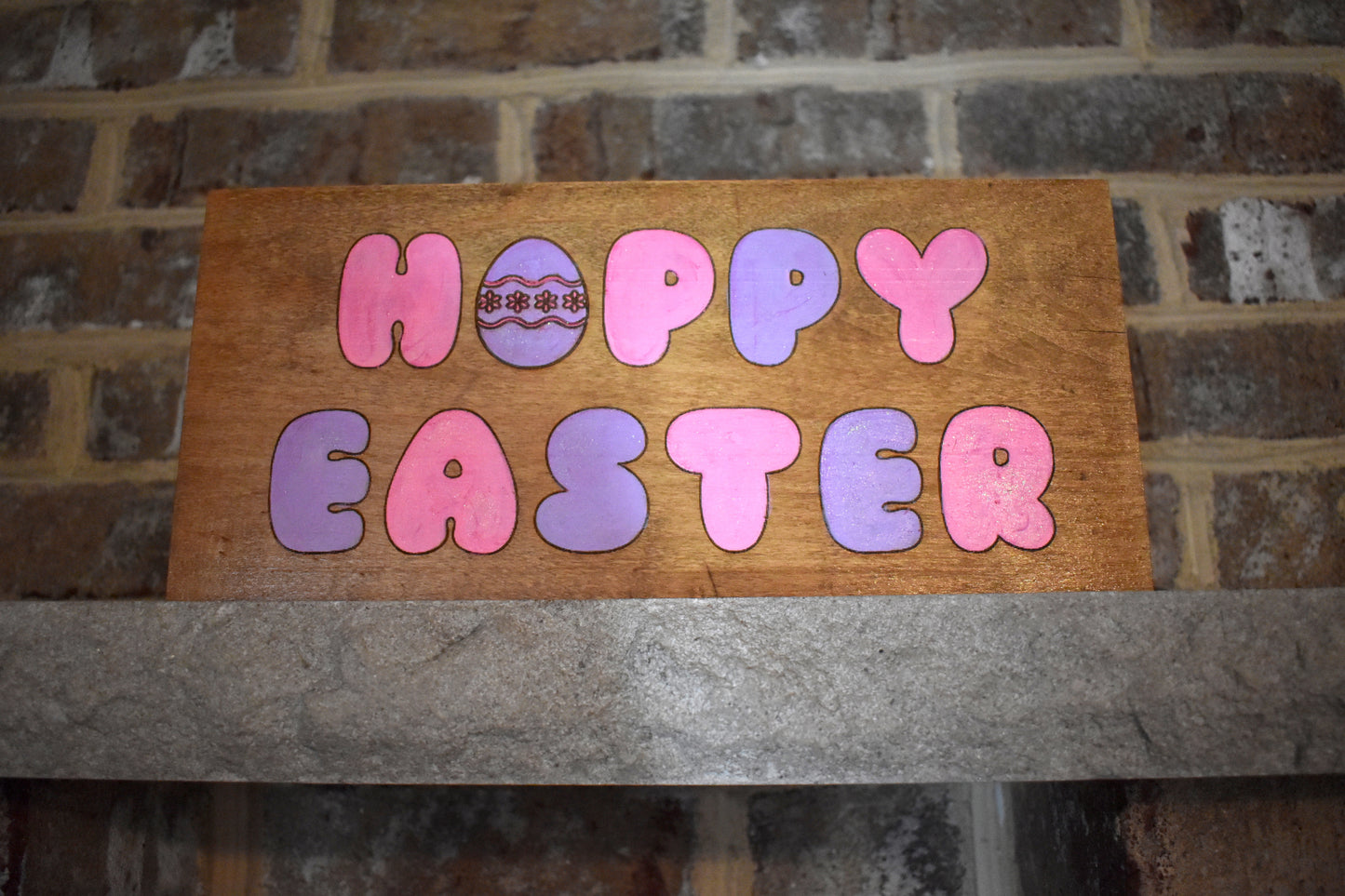 Hoppy Easter Wooden Sign Clearance - MixMatched Creations