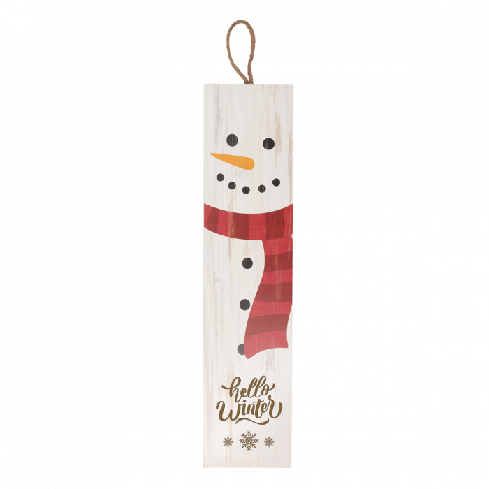 Personalized Porch Sign/Door Hanger Snowman Christmas Ornament - MixMatched Creations