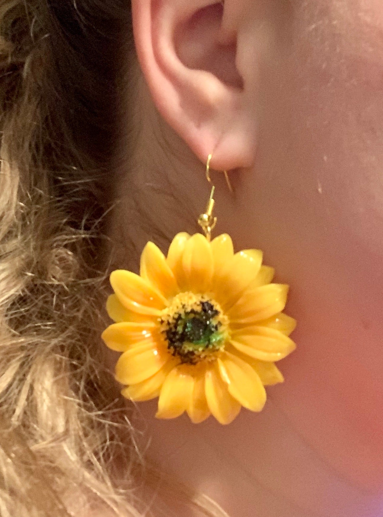 Sunflower Earrings - MixMatched Creations