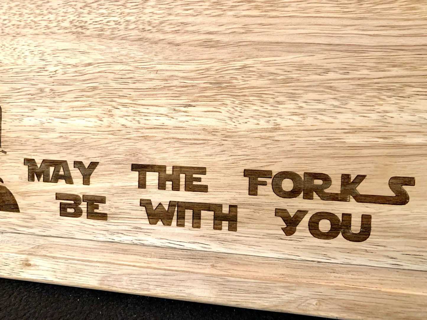 May The Forks Be With You Star Wars Cutting Board - MixMatched Creations