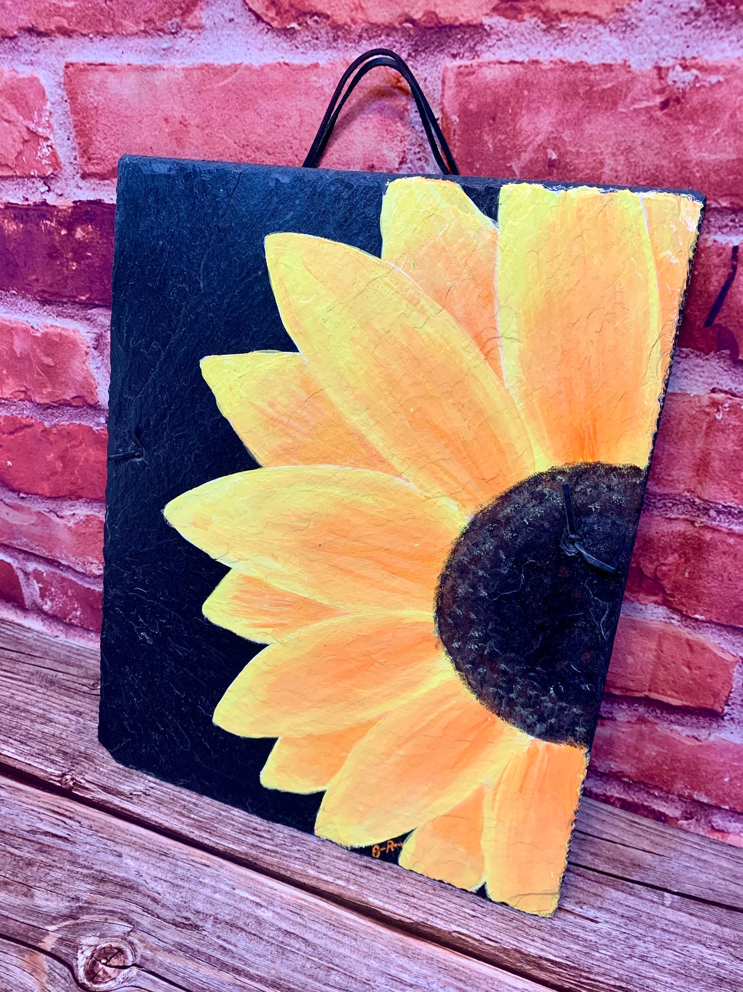 Sunflower Painted Slate Clearance - MixMatched Creations