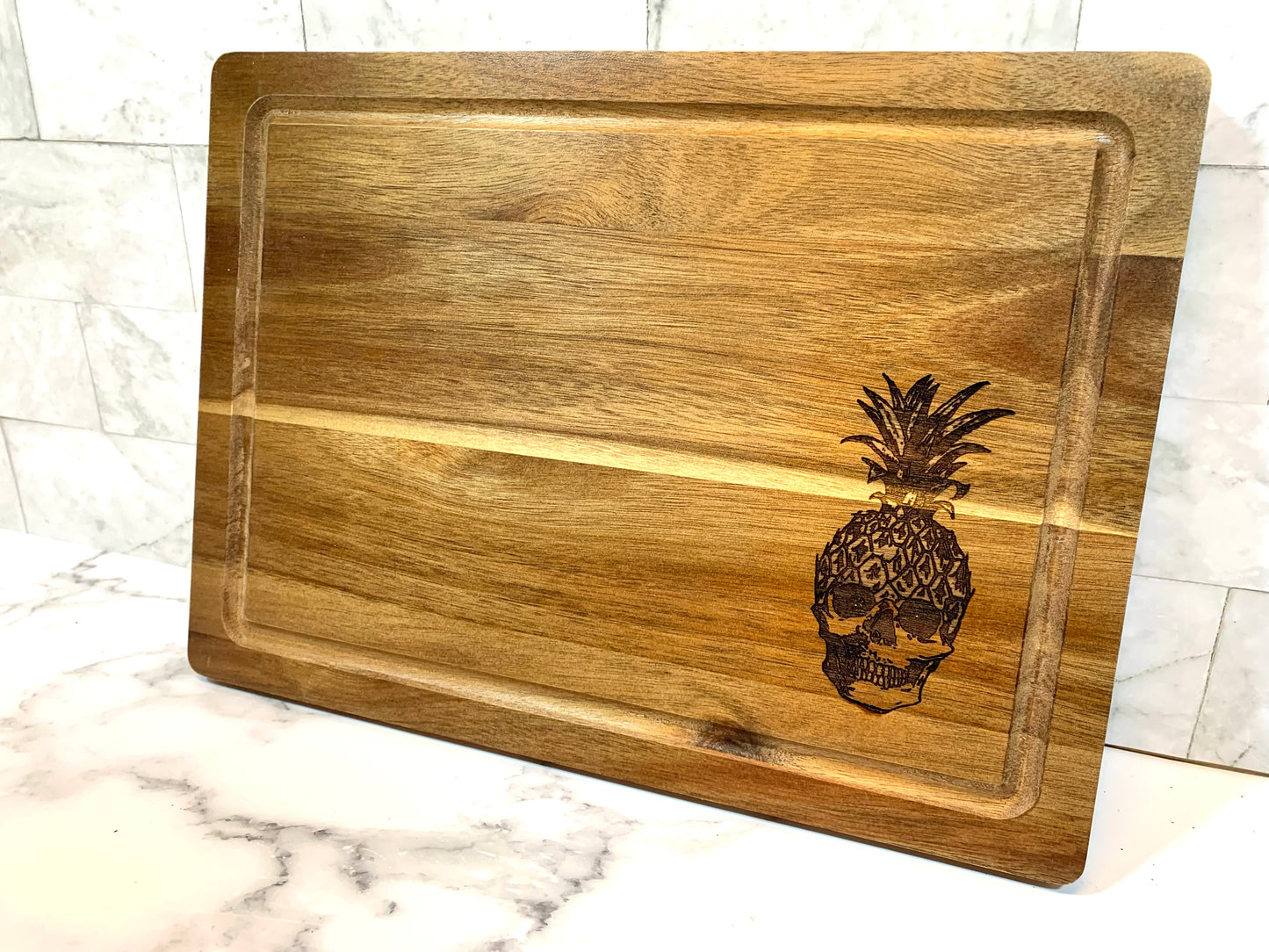 Pineapple Skull Cutting Board - MixMatched Creations