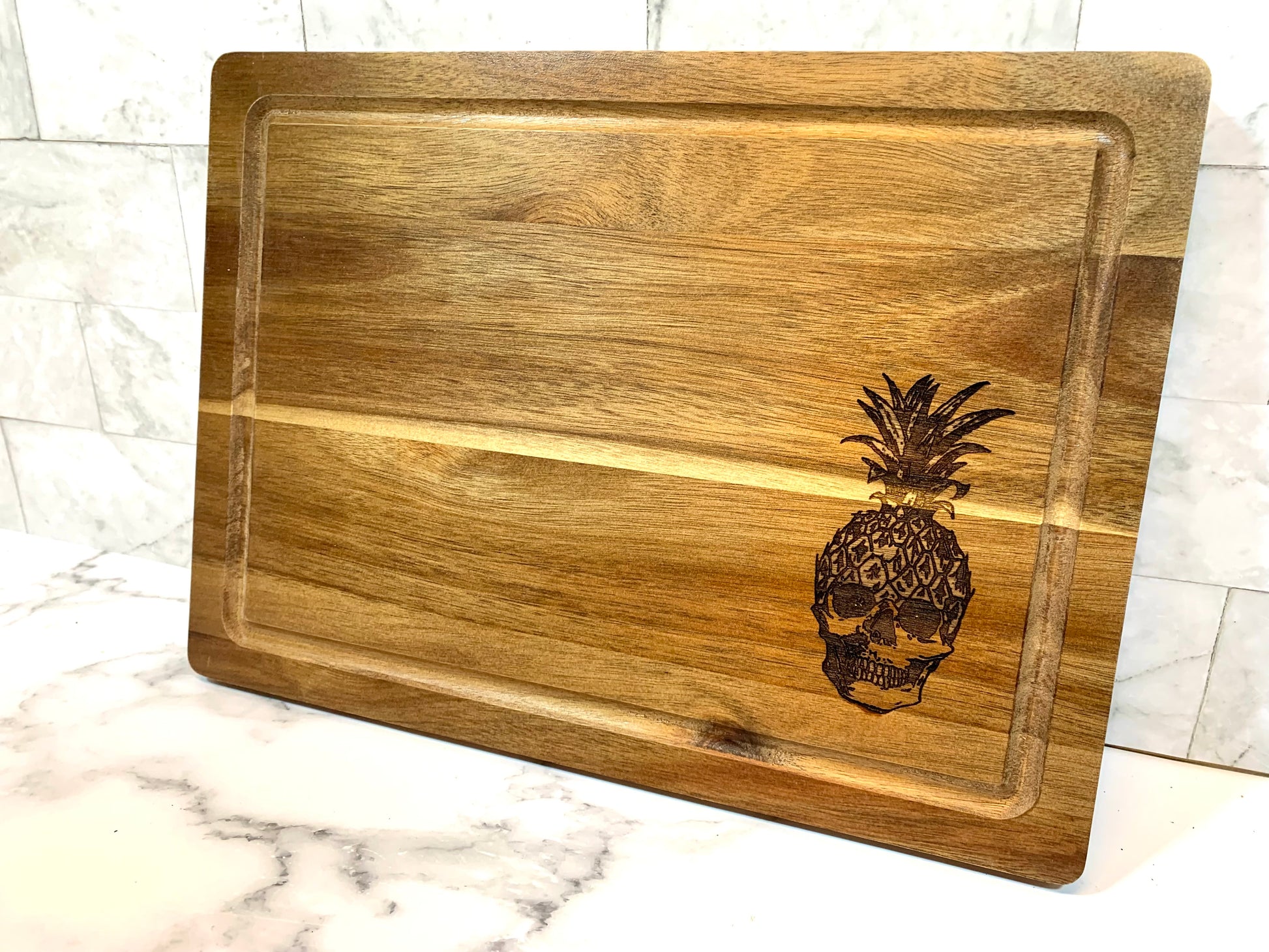 Pineapple Skull Cutting Board – MixMatched Creations