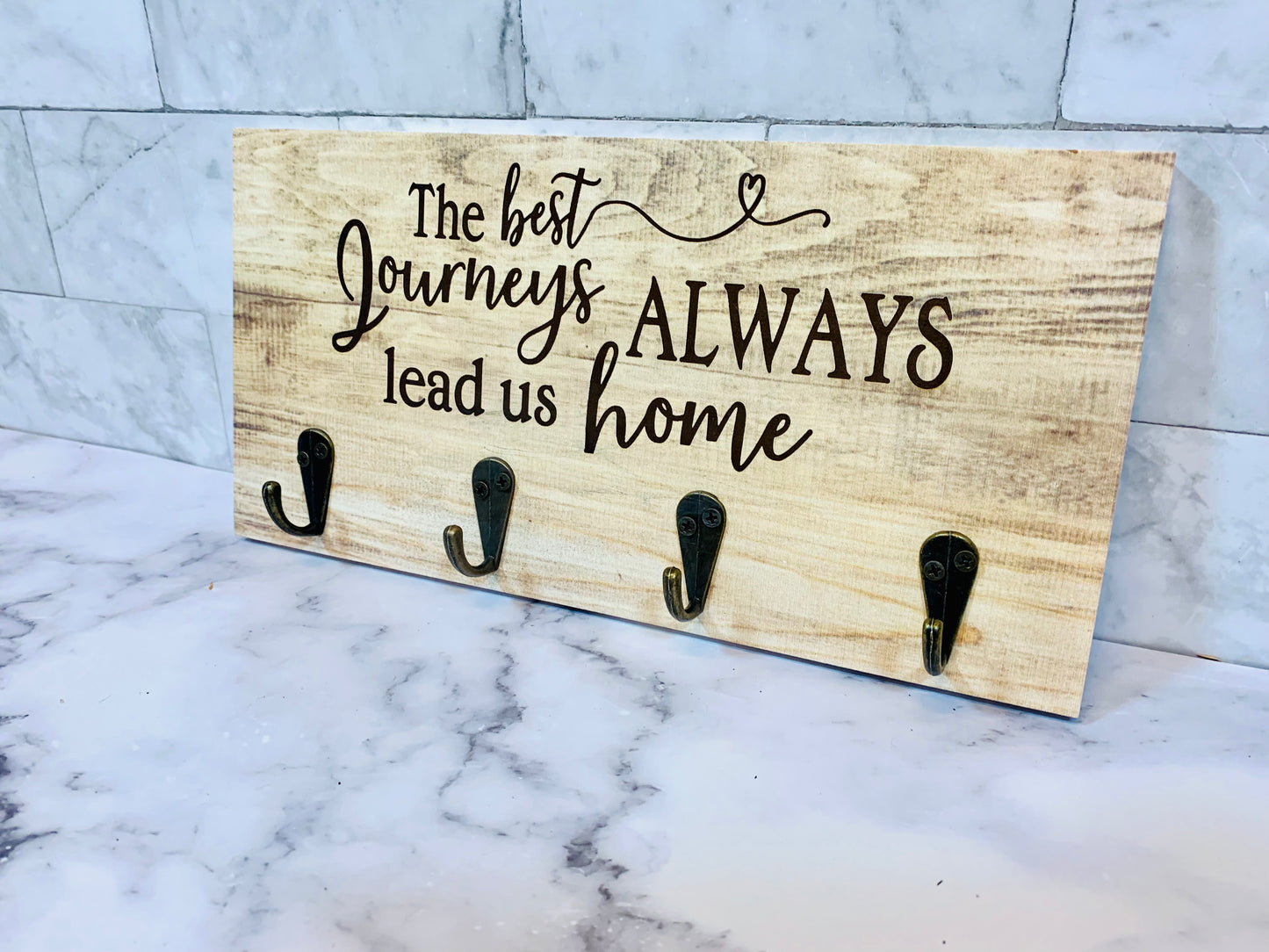 The Best Journeys Always Lead You Home Key Holder/Car Key Organizer/Gifts For Her/Wedding Shower Gift