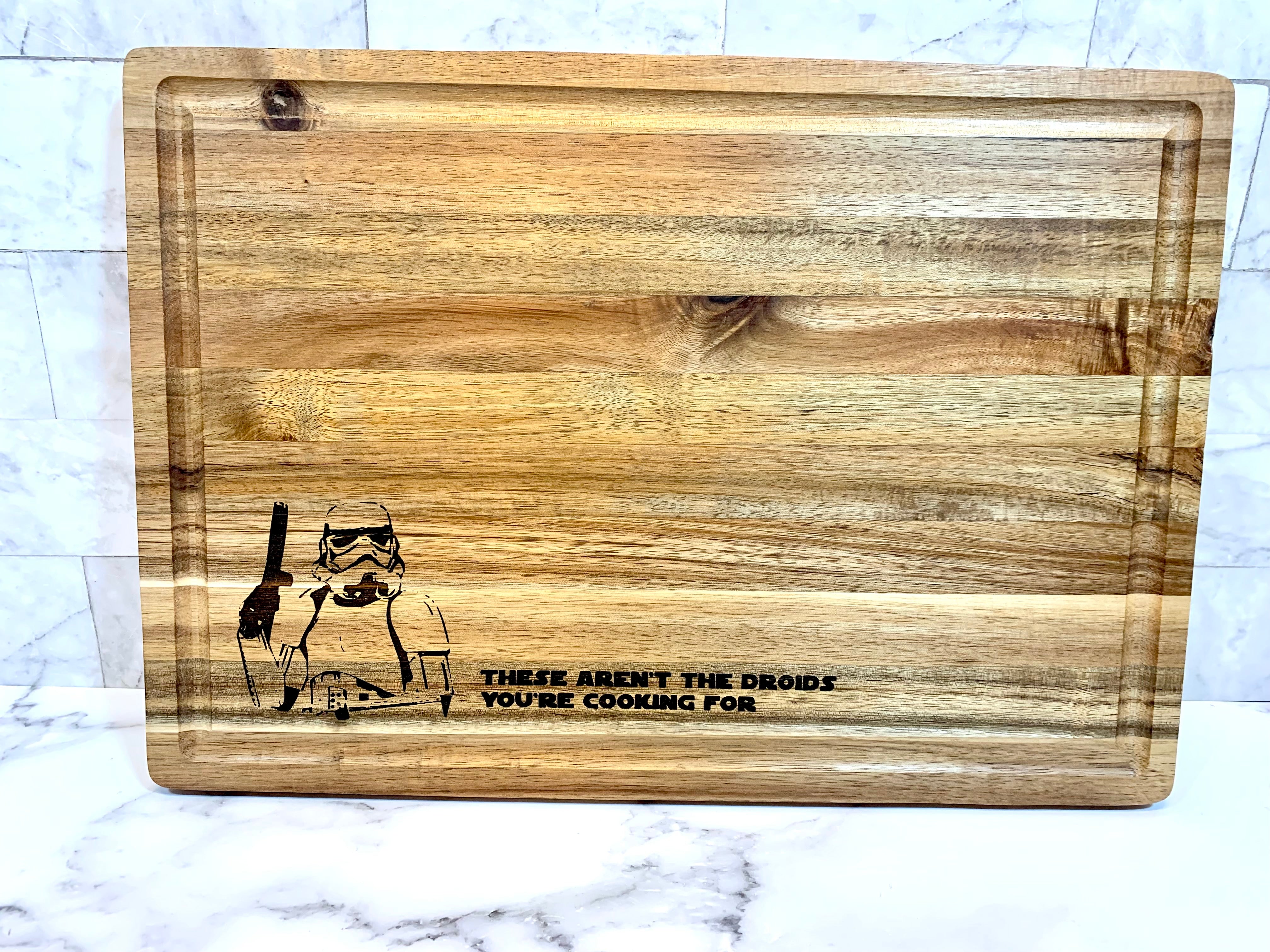 Wood Burned Cutting Board | Custom | Star Wars Art | Personalized popular Pyrography