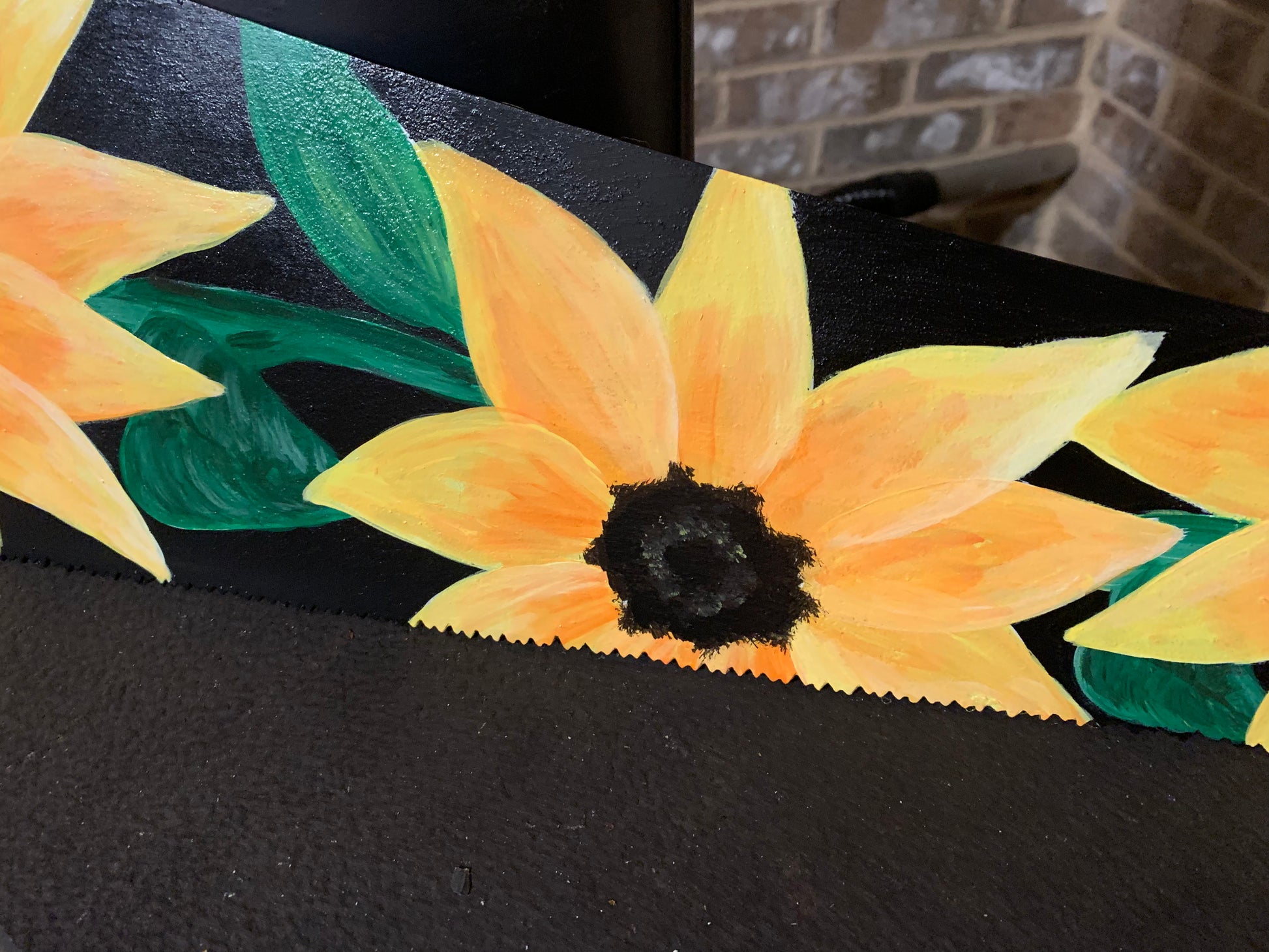 Sunflower Hand Painted Hand Saw - MixMatched Creations