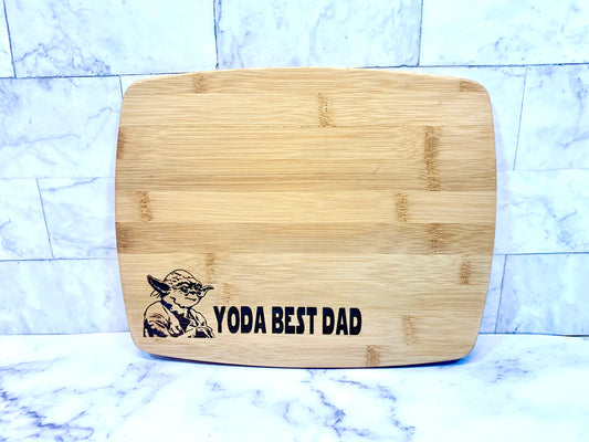 Yoda Best Dad You Cutting Board - MixMatched Creations