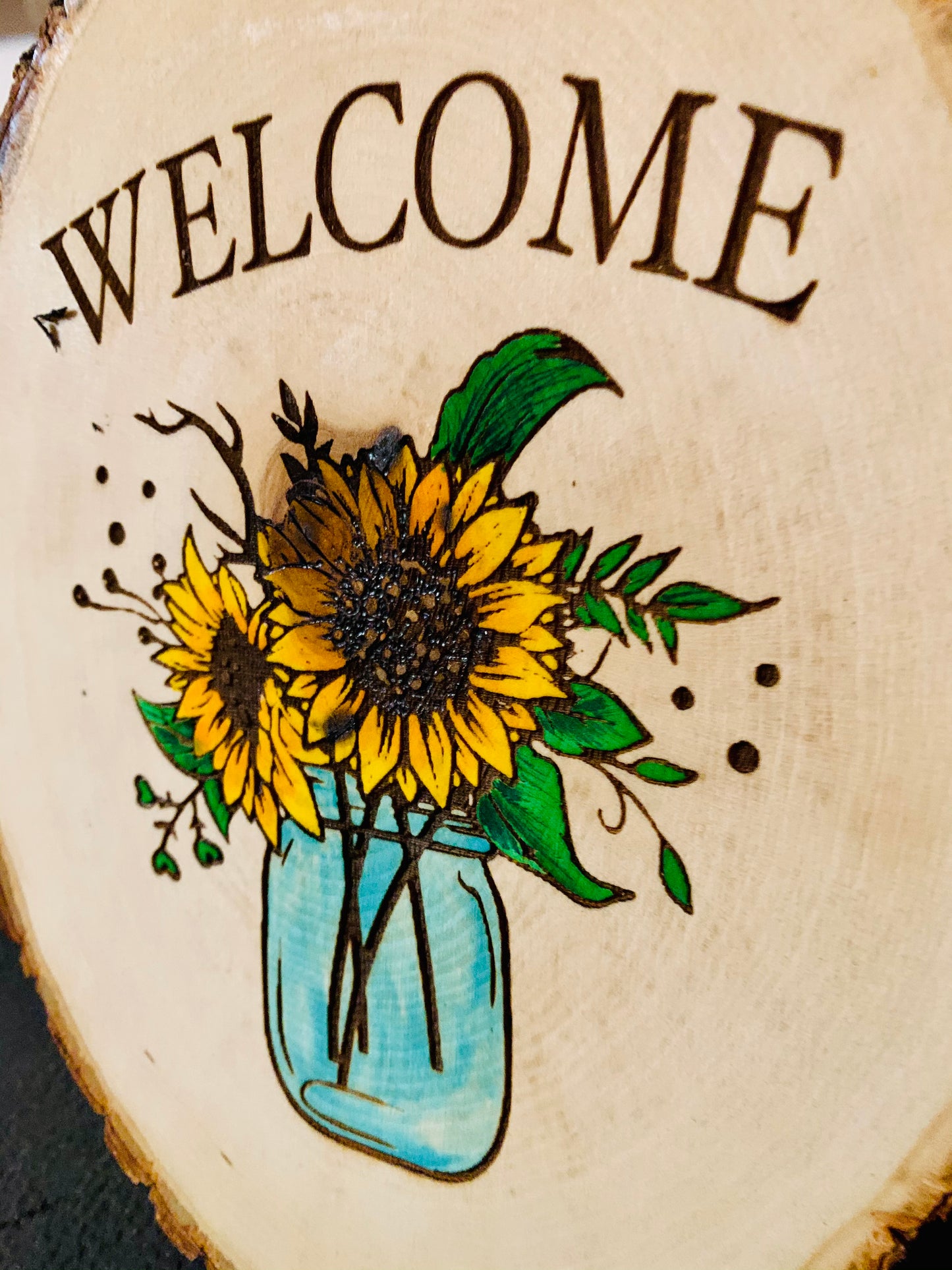 Welcome Sunflower Sign - MixMatched Creations