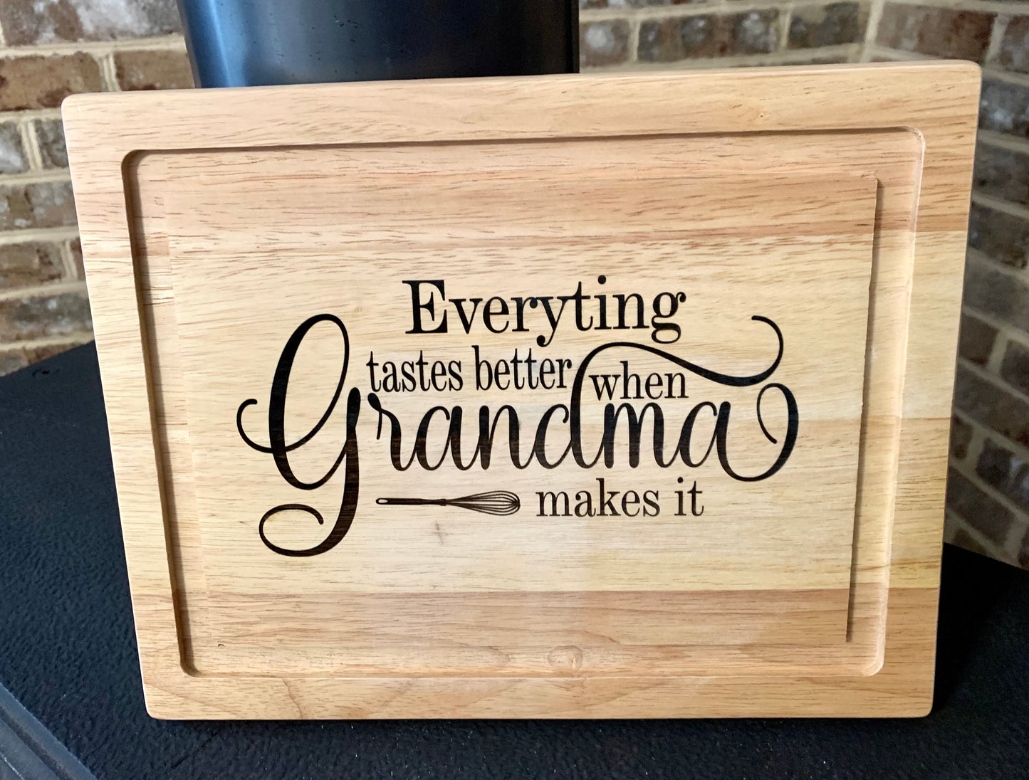 Everything Tastes Better When Grandma Makes It Cutting Board - MixMatched Creations