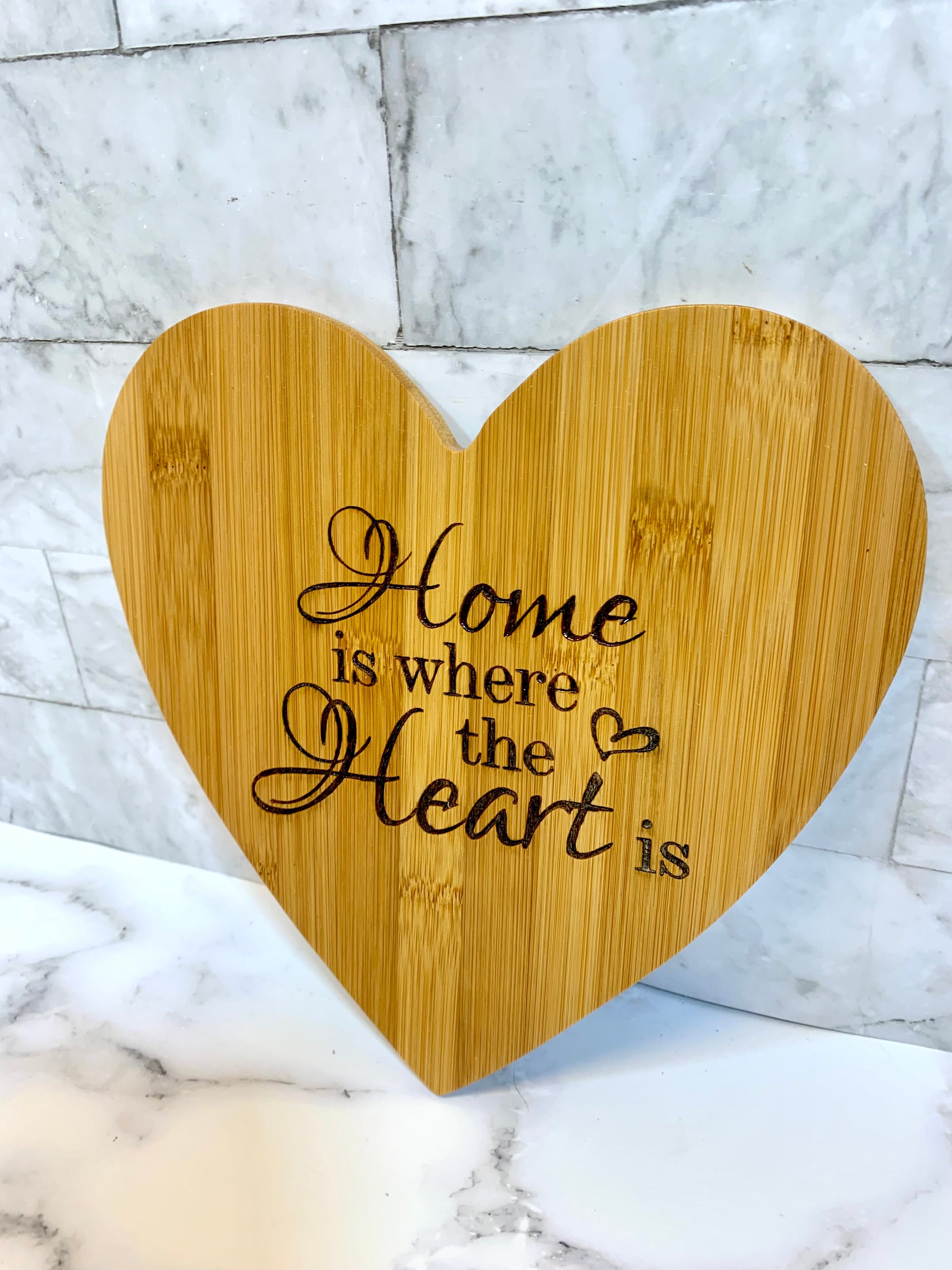 Personalized Home Is Where The Heart Is Cutting Board - MixMatched Creations