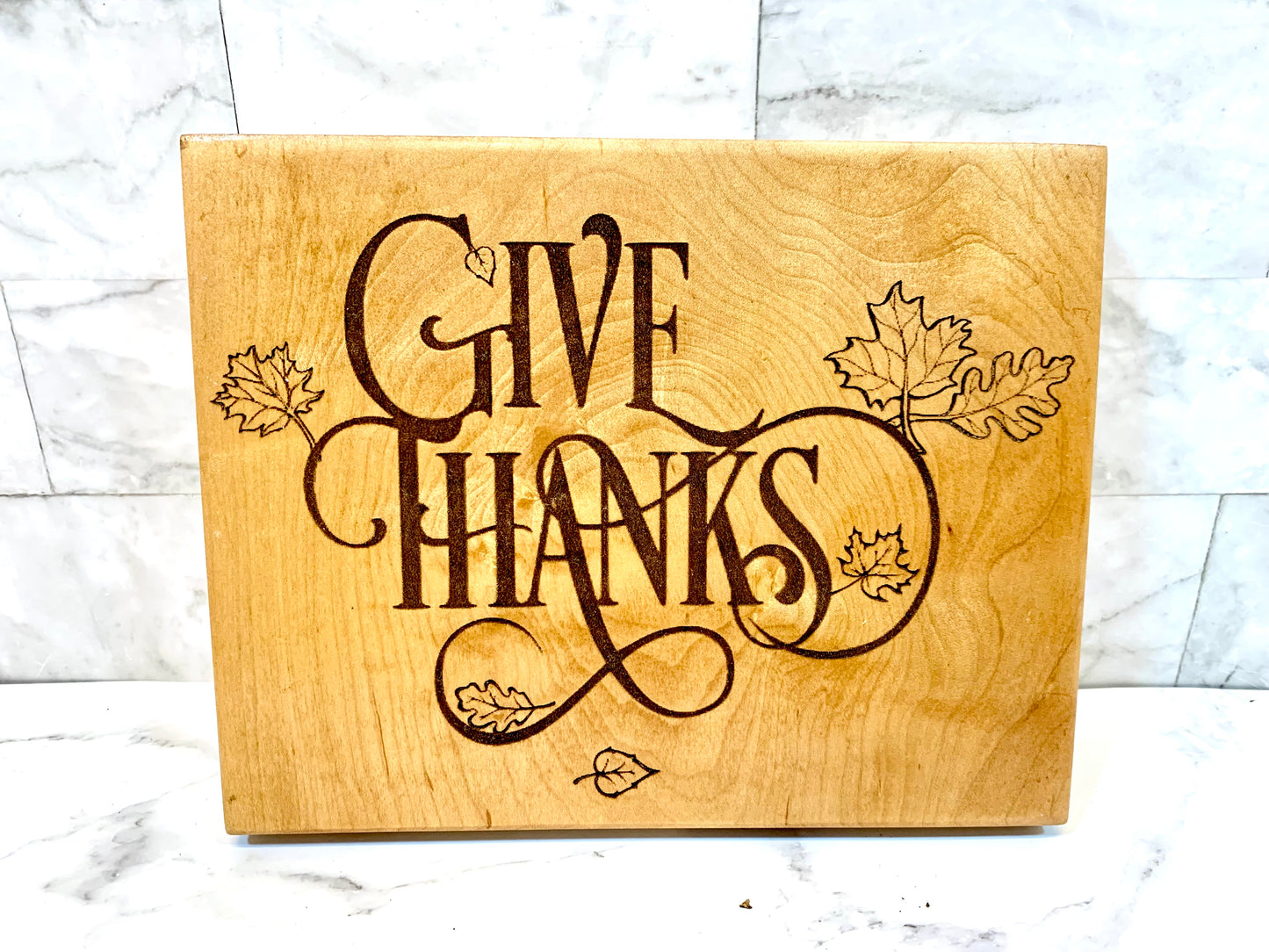Give Thanks Wooden Sign Clearance - MixMatched Creations