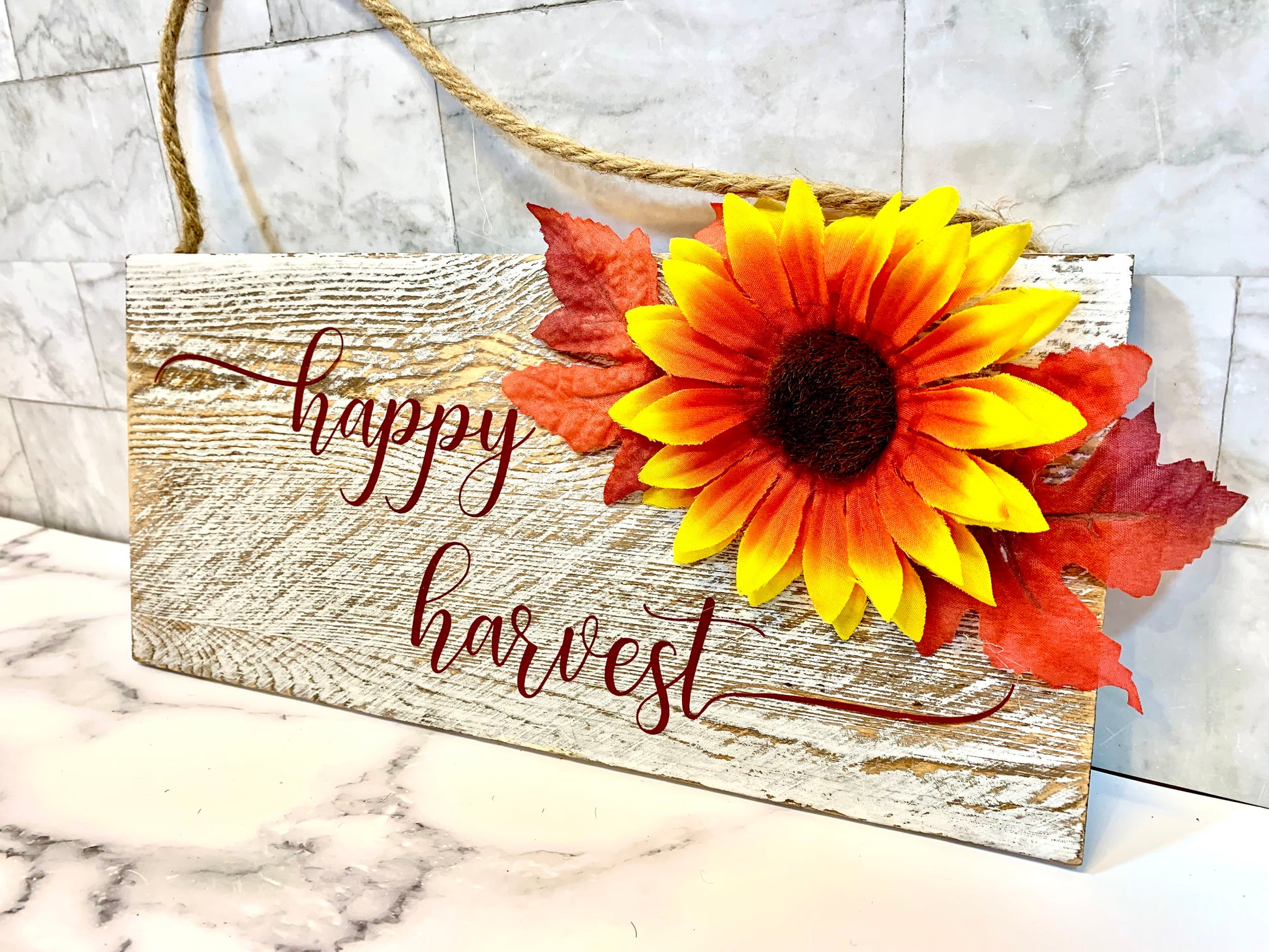 Happy Harvest Wooden Sign - MixMatched Creations