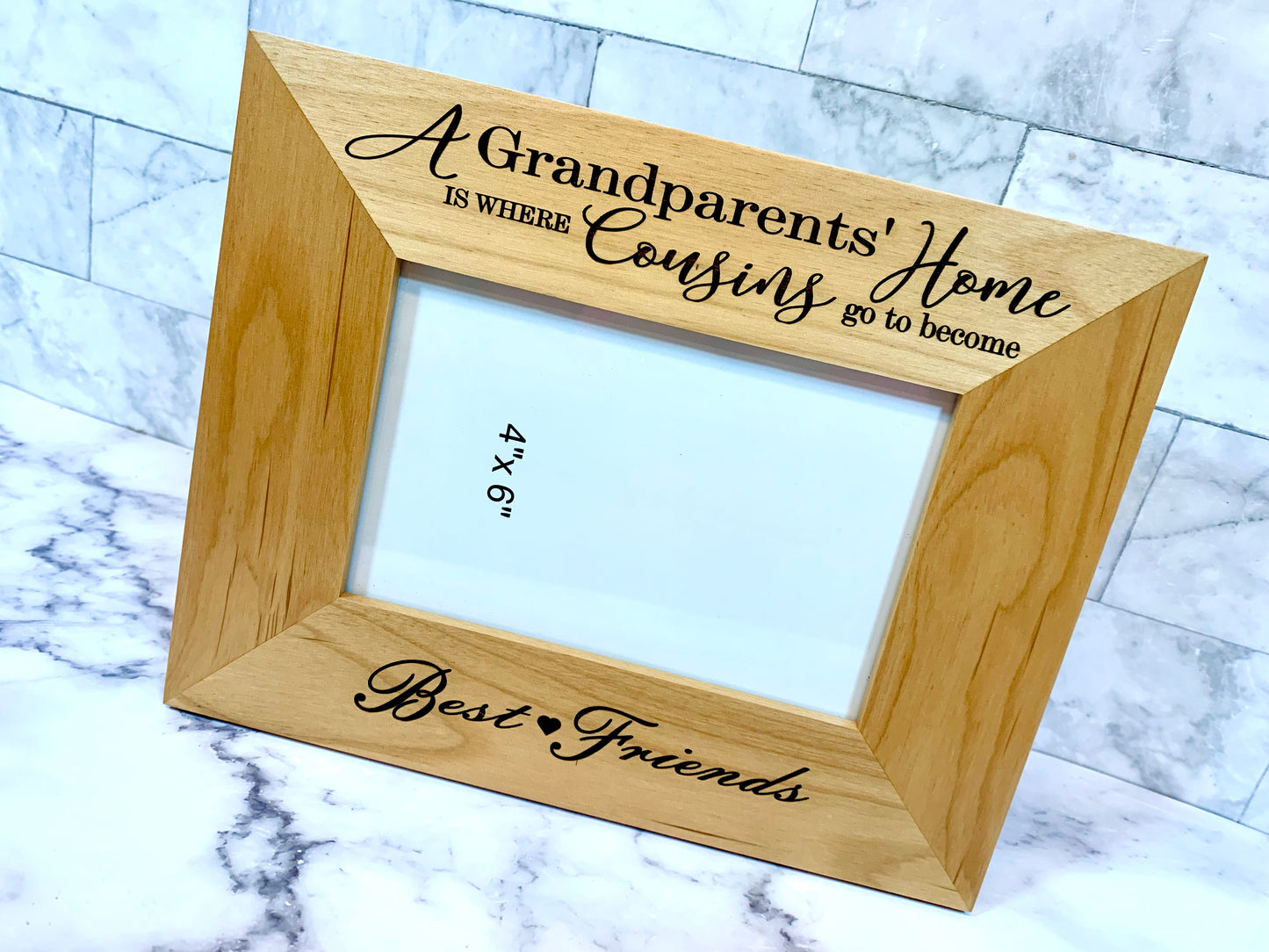 A Grandparents House Is Where Cousins Go To Become Best Friends Picture Frame/Custom Personalized Home Decor/Gifts For Grandma/Gifts For Her