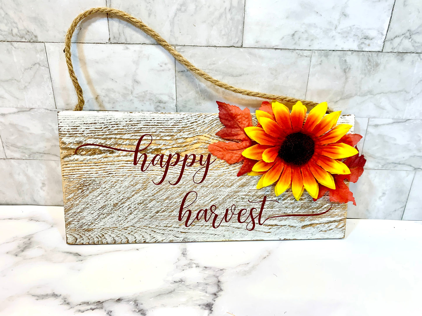 Happy Harvest Wooden Sign - MixMatched Creations