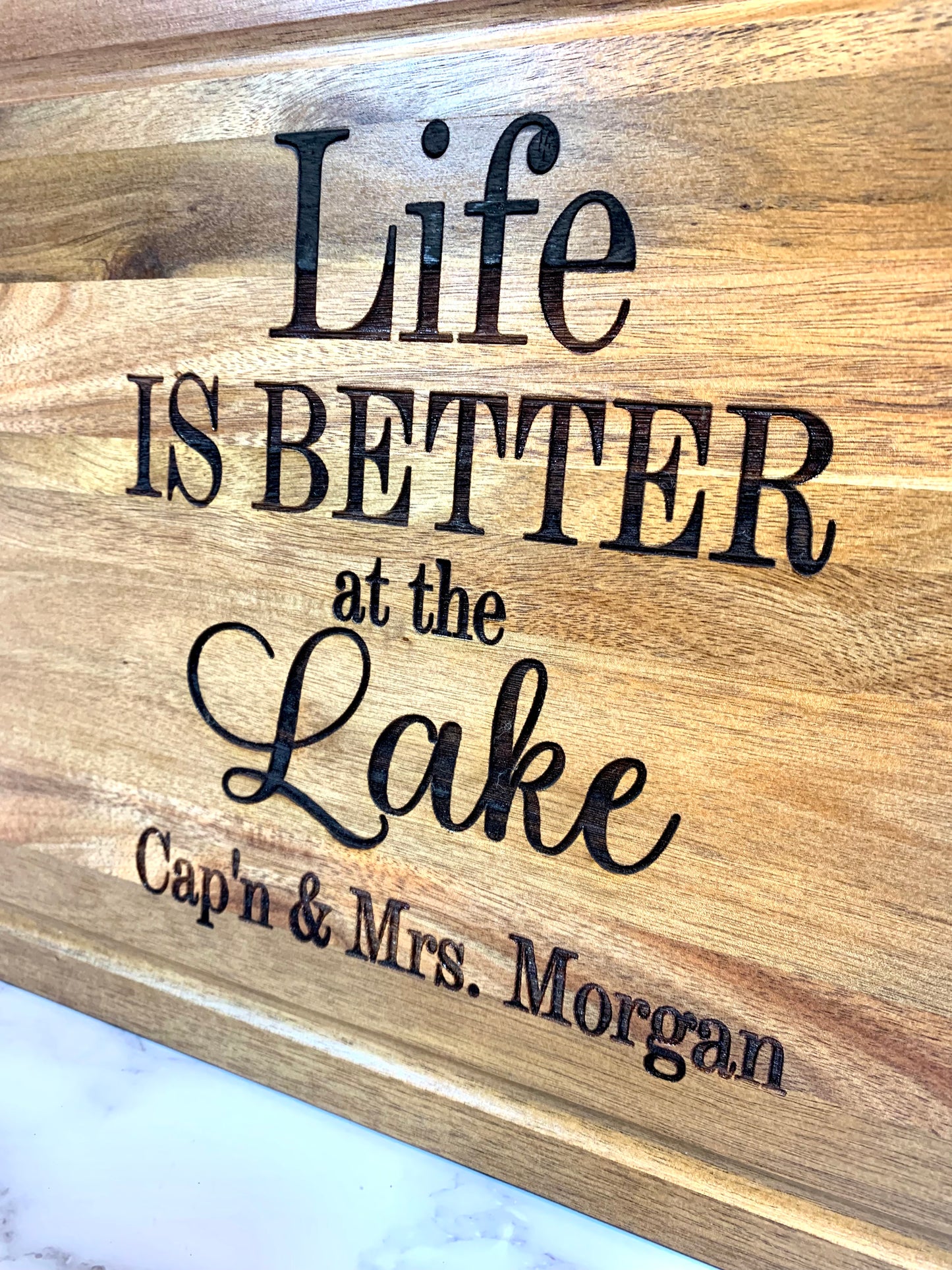 Life Is Better At The Lake Cutting Board - MixMatched Creations