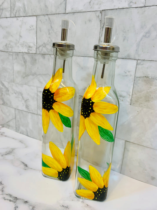 Sunflower Vinegar & Oil Dispensers - MixMatched Creations