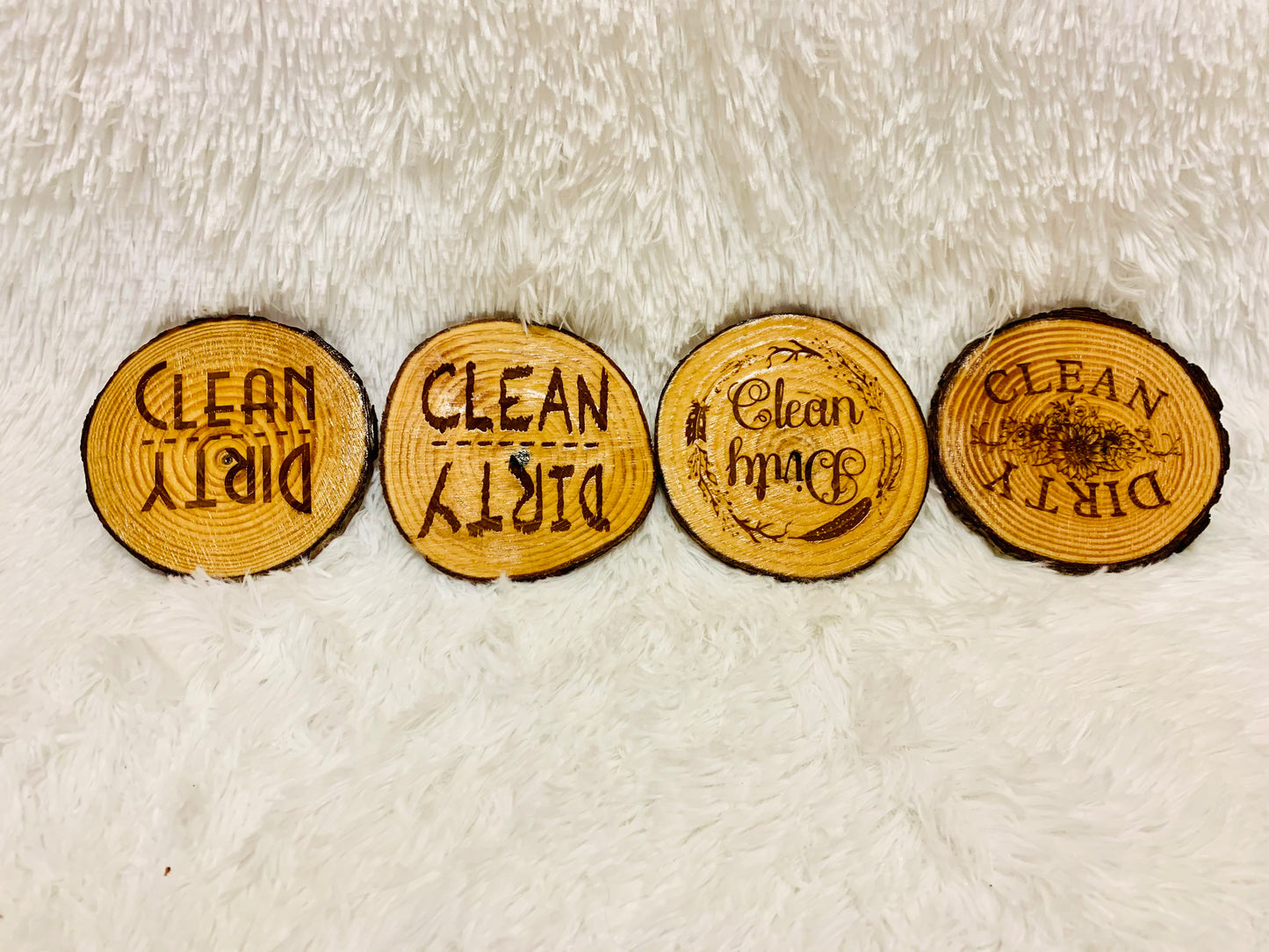 Dishwasher Live Edge Magnets Clean/Dirty - MixMatched Creations