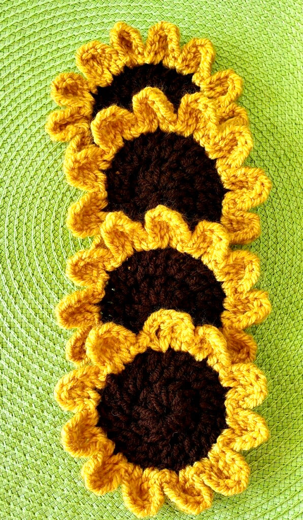 Sunflower Coasters - MixMatched Creations