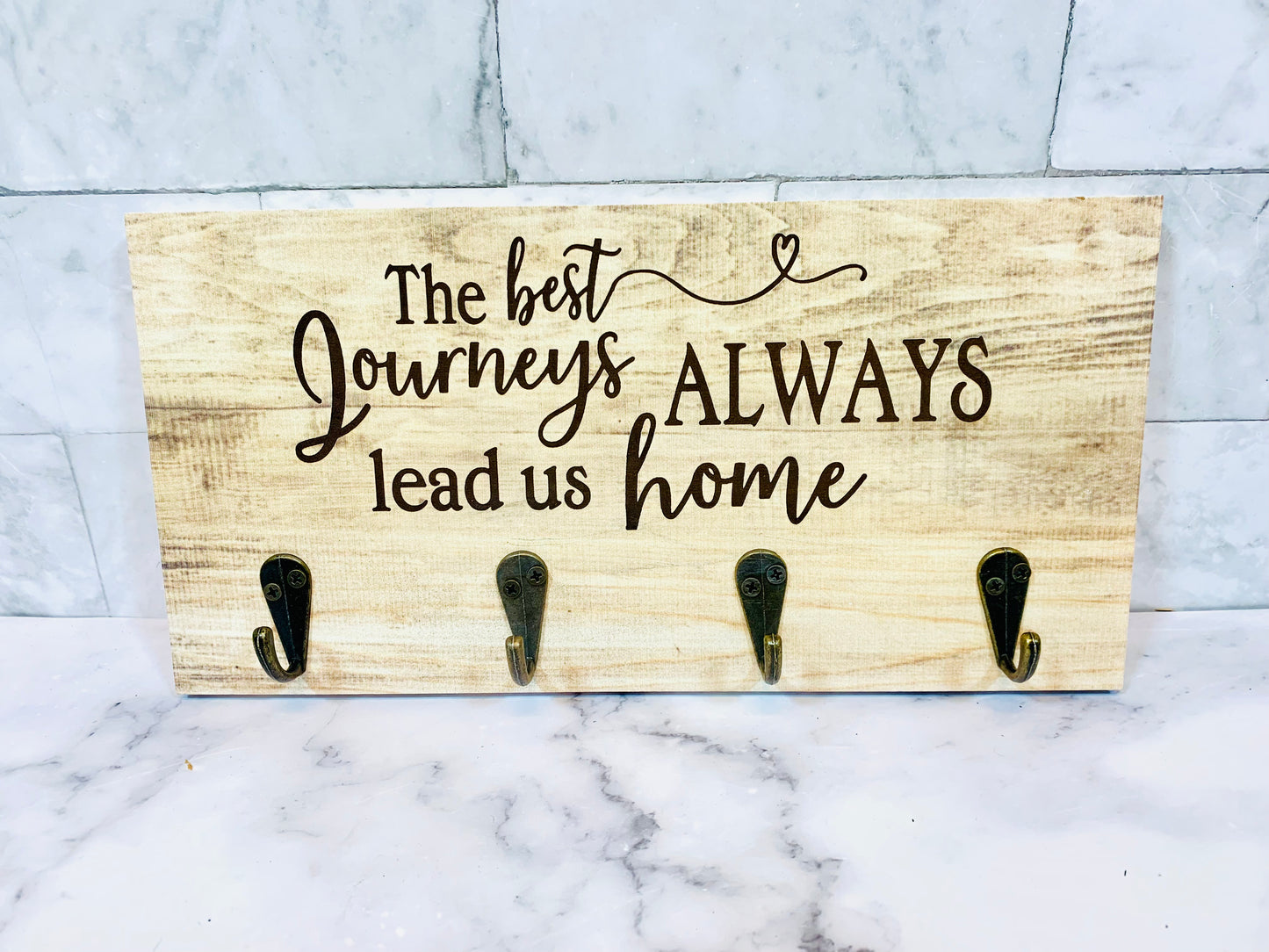 The Best Journeys Always Lead You Home Key Holder/Car Key Organizer/Gifts For Her/Wedding Shower Gift