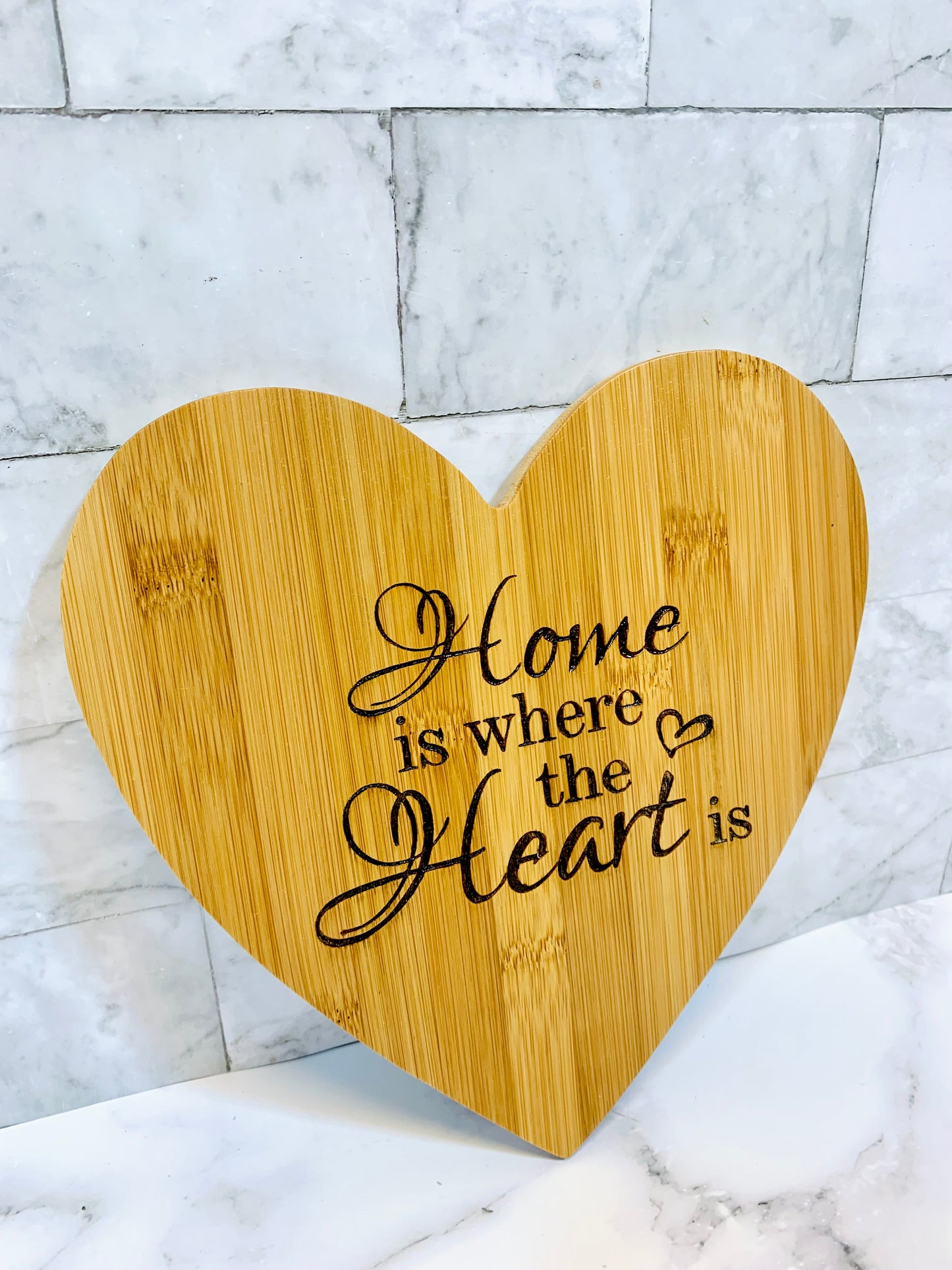 Personalized Home Is Where The Heart Is Cutting Board - MixMatched Creations