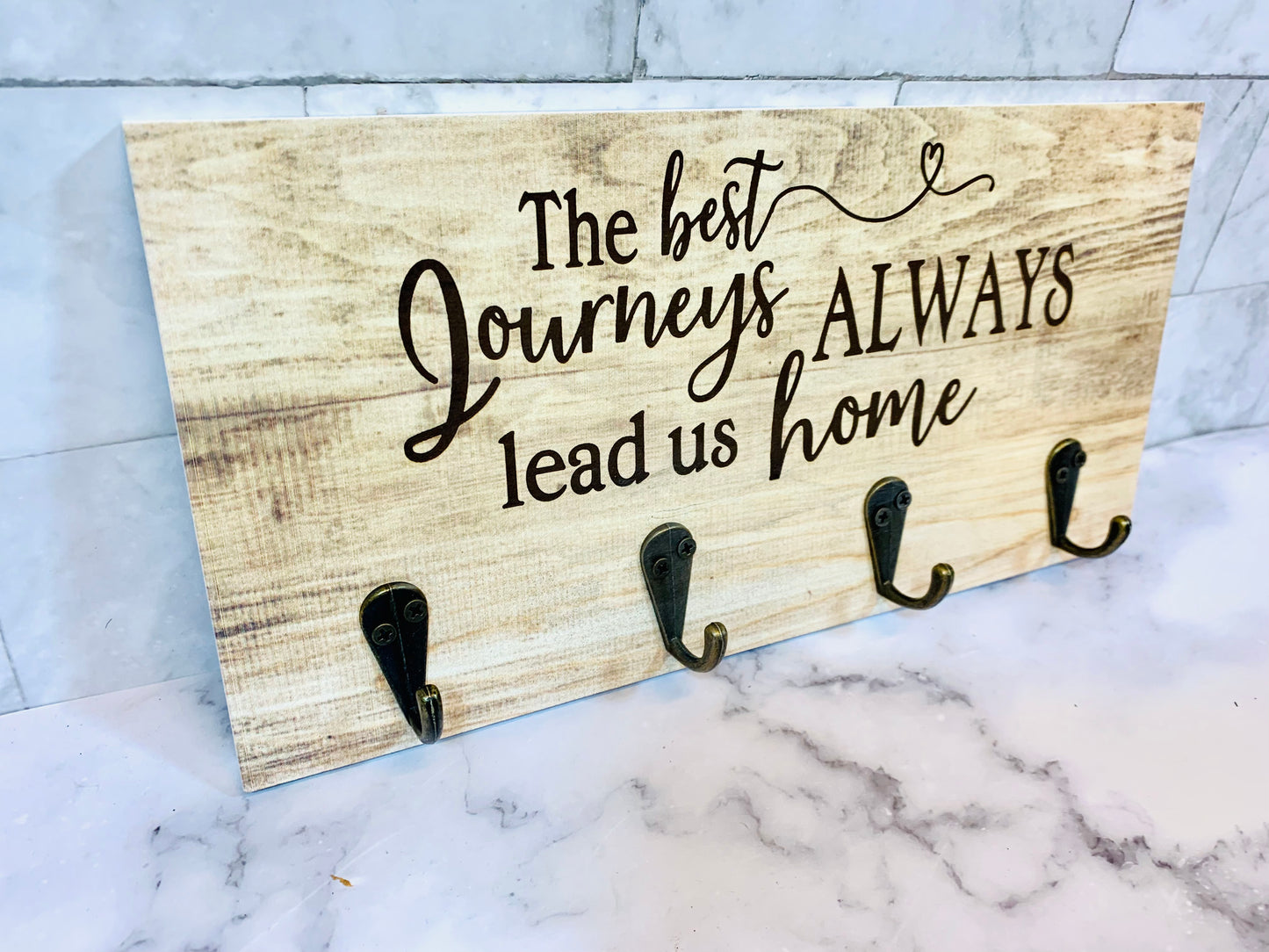 The Best Journeys Always Lead You Home Key Holder/Car Key Organizer/Gifts For Her/Wedding Shower Gift