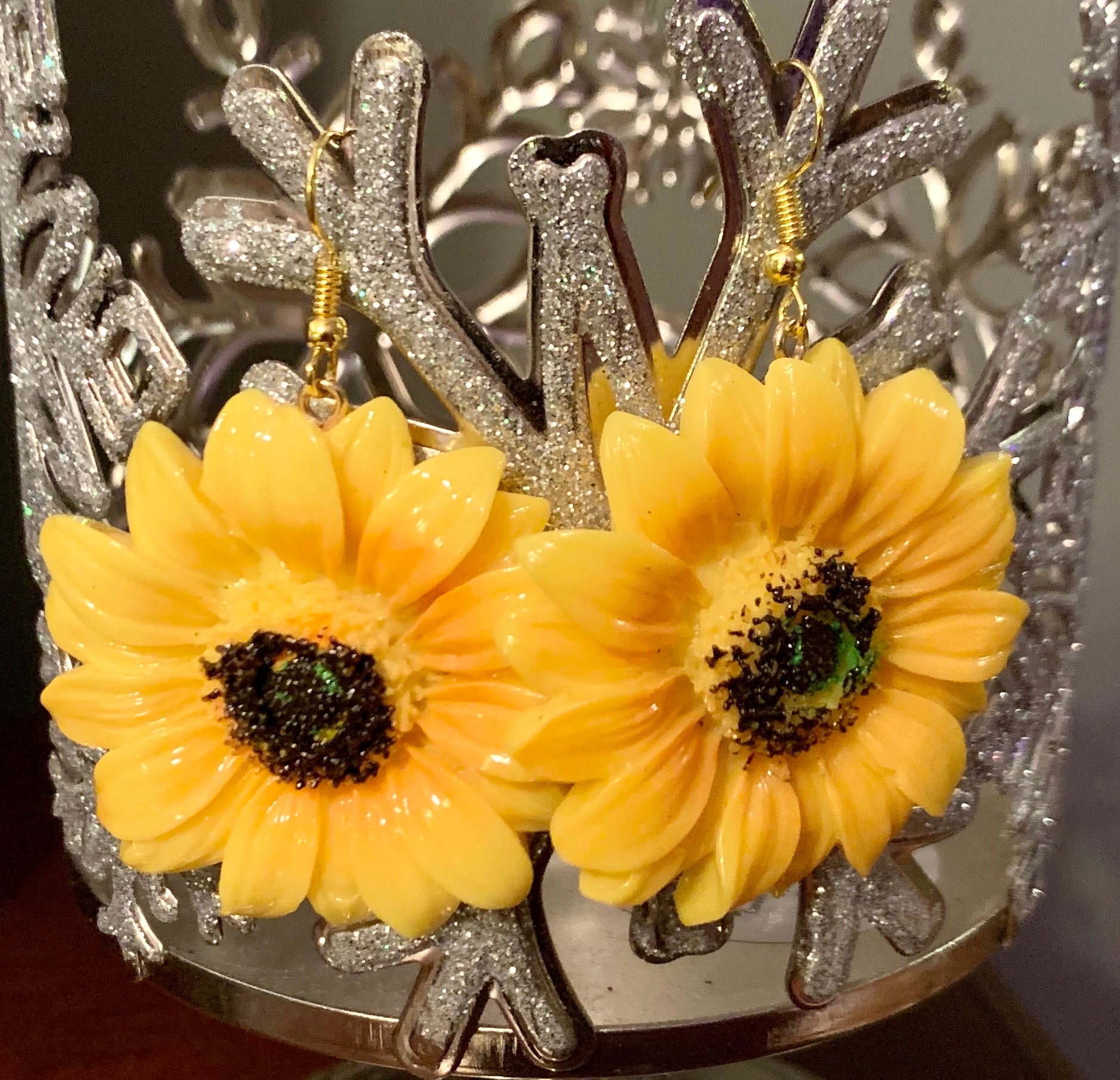 Sunflower Earrings - MixMatched Creations