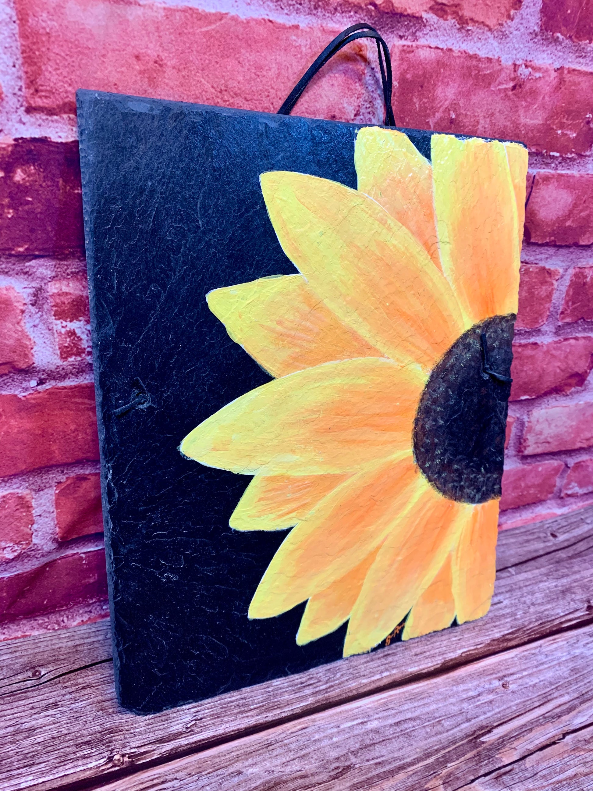 Sunflower Painted Slate Clearance - MixMatched Creations