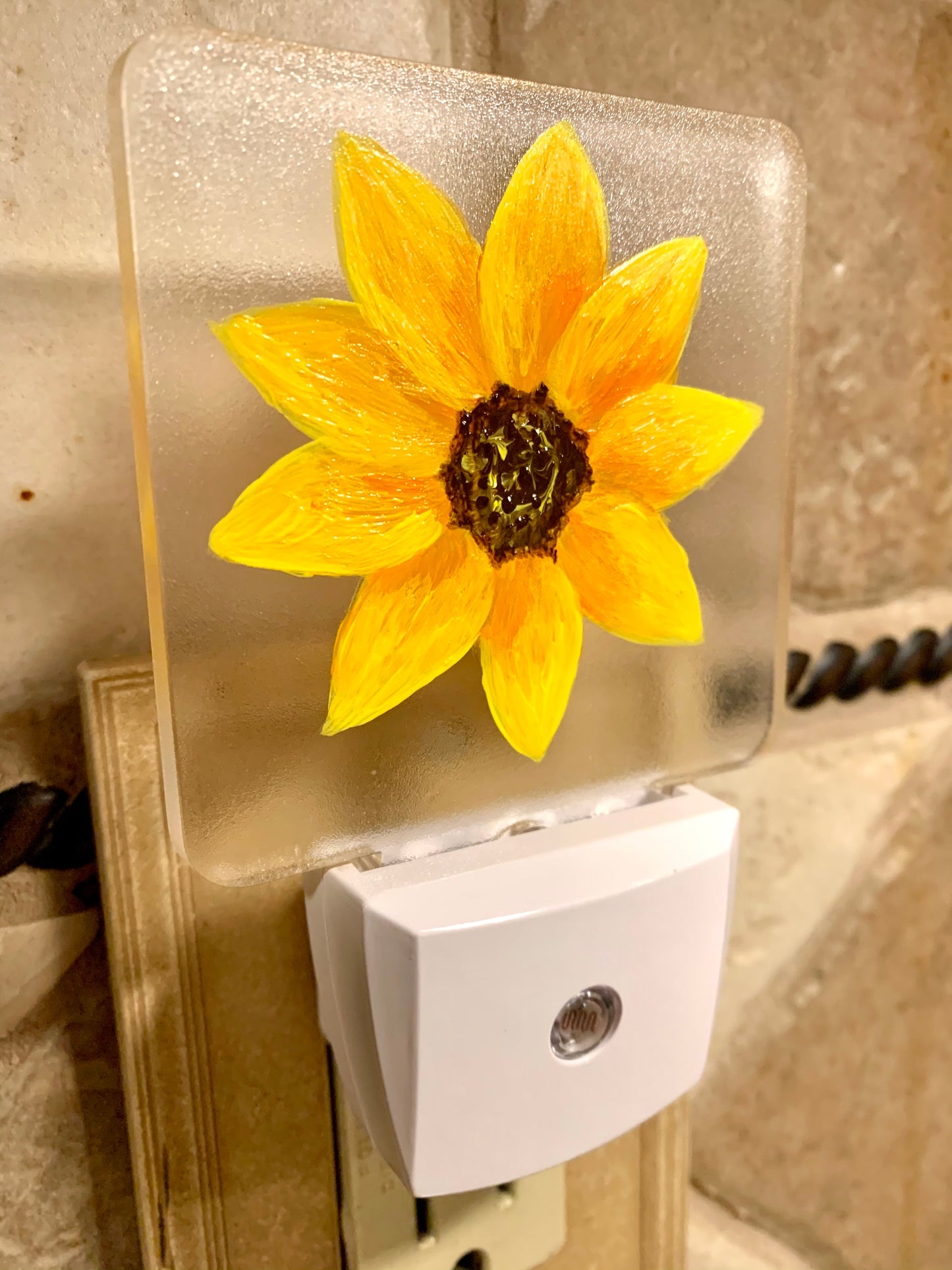 Sunflower Plug-in LED Night Light with Light Sensor - MixMatched Creations